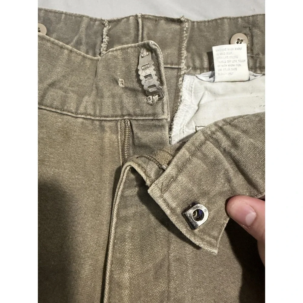 vtg columbia‎ sportwear heavy duty brush guard khaki hunting pants, men's 38x32